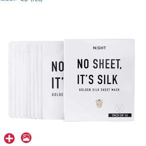 NIGHT Golden Silk Sheet Mask, 10-pack